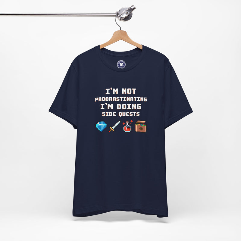 I'm Not Procrastinating I'm Doing Side Quests - Premium Unisex Crewneck T-Shirt