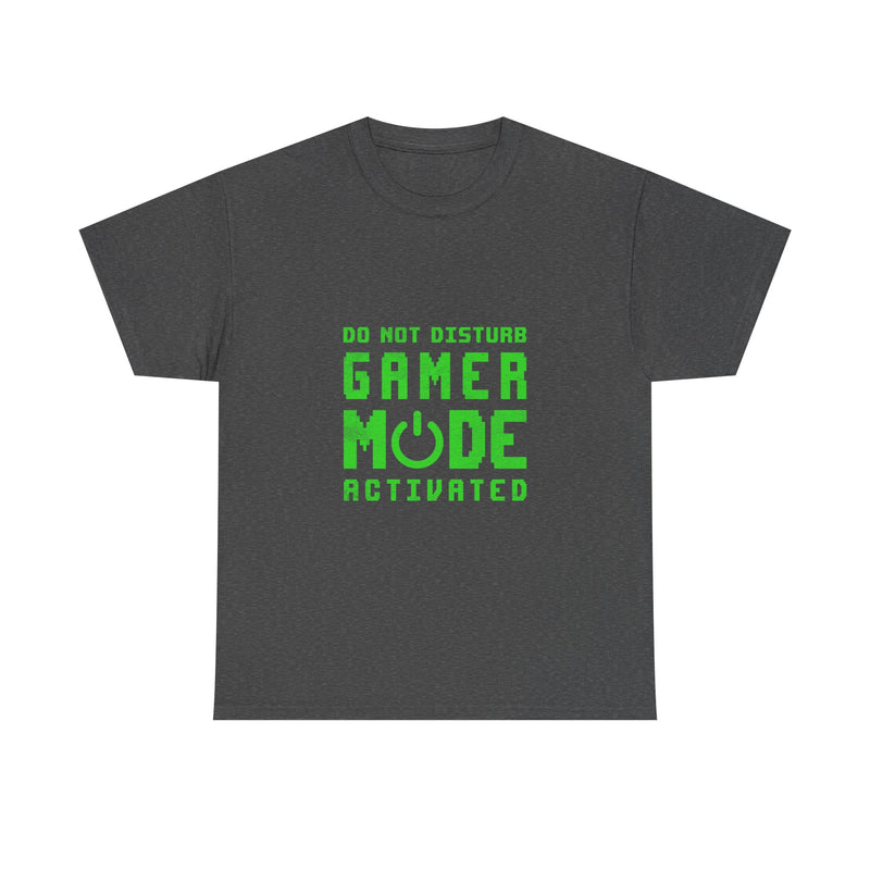 Gamer Mode Activated T-Shirt, Do Not Disturb Tee, Geek T-Shirt, Nerd Shirt, Video Game Lover Gift, Retro Style, Power Symbol Design