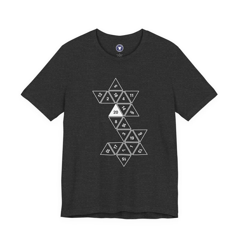 20 Sided Roll Playing Die - Premium Unisex Crewneck T-Shirt