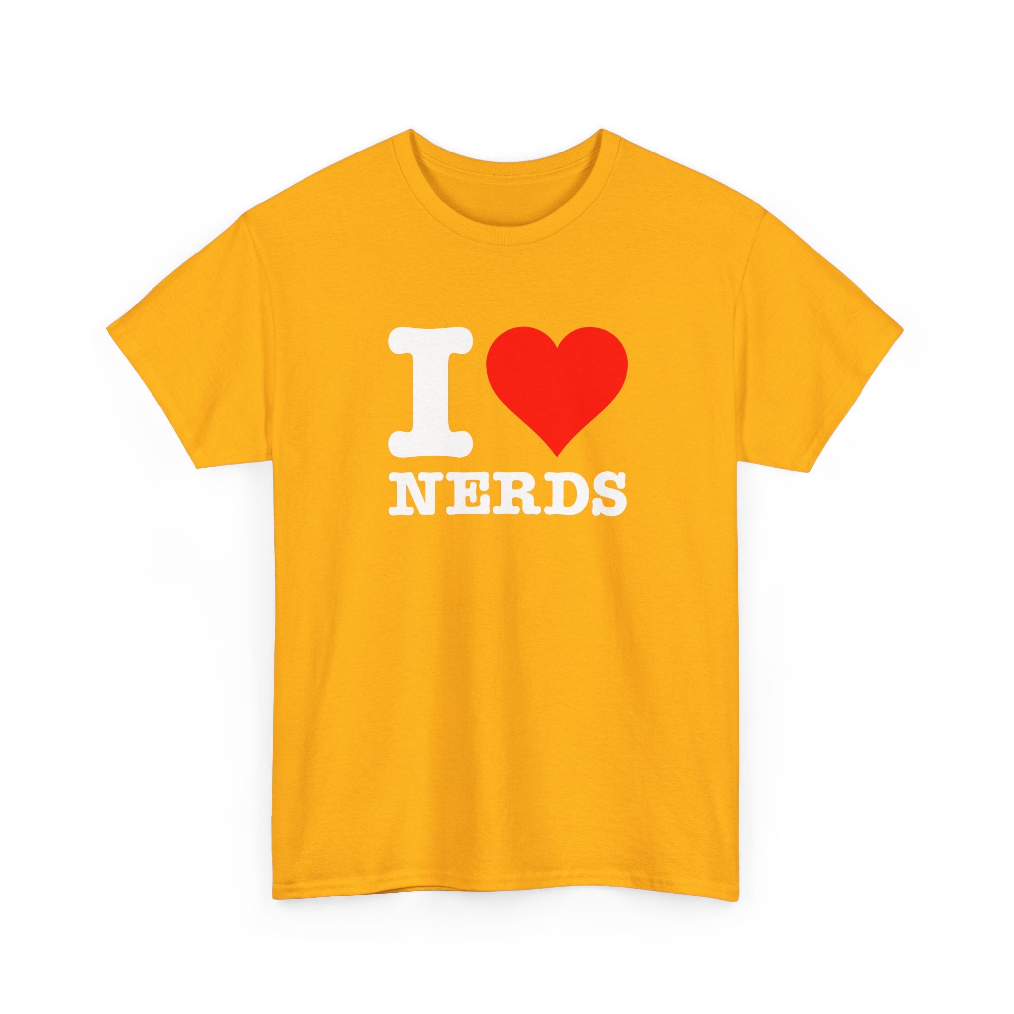 I Love Nerds Funny Cute I Heart Nerds - Regular Unisex Crewneck T-Shirt