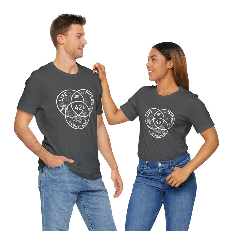 42 Answer To Life The Universe And Everything - White Version - Premium Unisex Crewneck T-Shirt