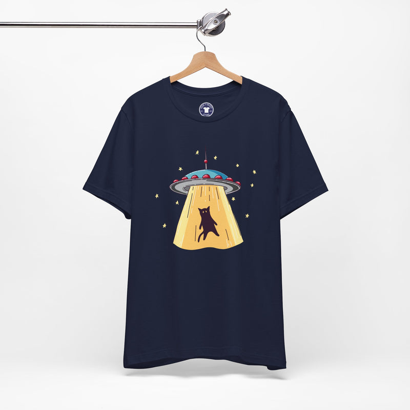 Cat Ufo Abduction - Ufo Shirt - Premium Unisex Crewneck T-Shirt