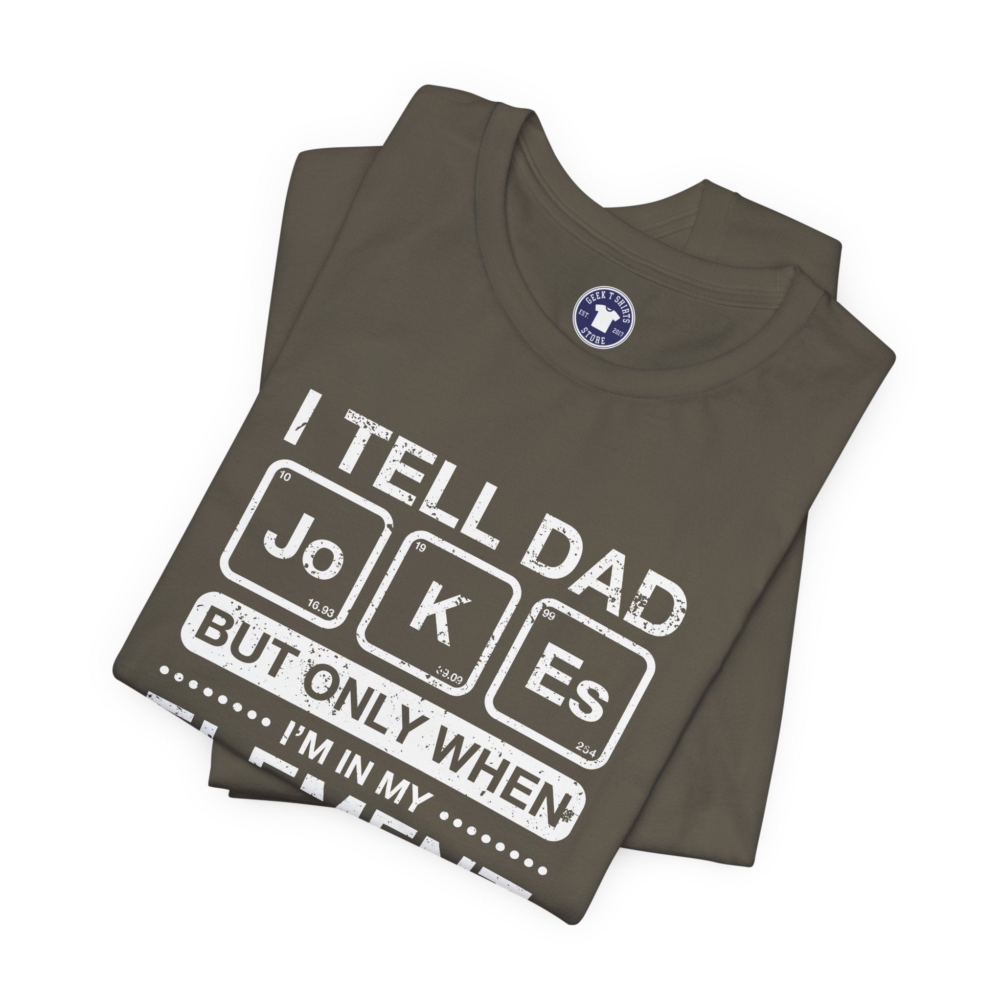 I Tell Dad Jokes - But Only When I'm In My Element - Premium Unisex Crewneck T-Shirt