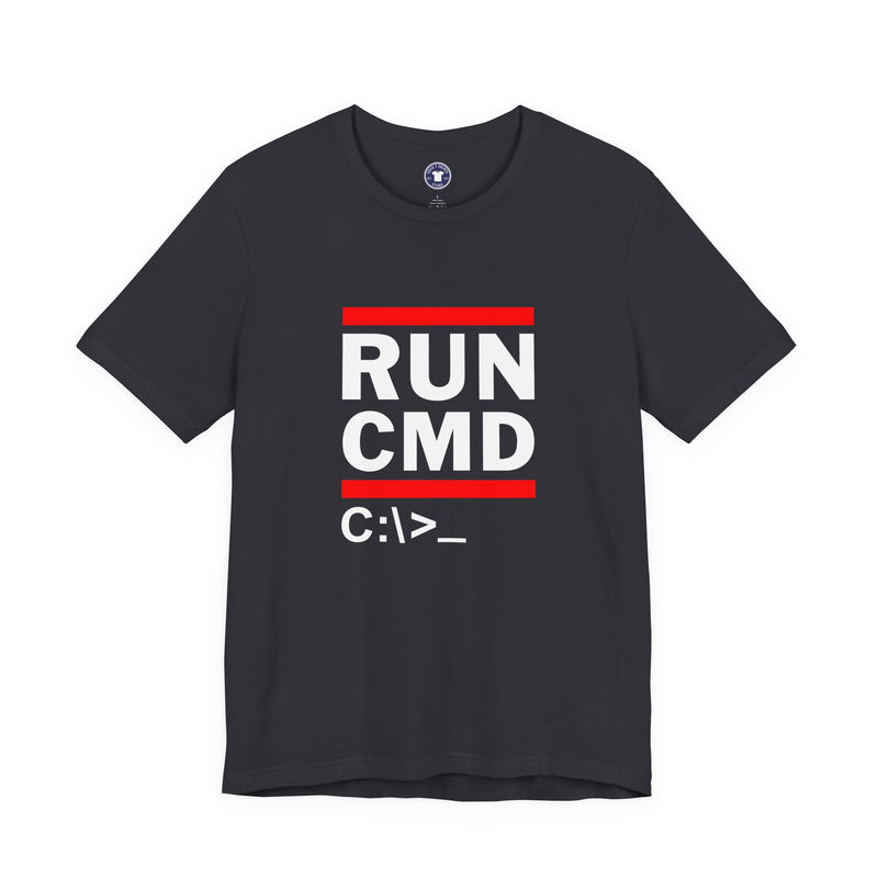 Run Cmd C - It Shirt - Funny Coder Shirt - Ms-Dos - Premium Unisex Crewneck T-Shirt