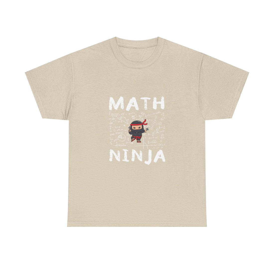 Math Ninja T-Shirt, Geek T-Shirt, Nerd Shirt, Funny Math Tee, Geeky Gift, Math Lover Shirt, Cool Ninja Art, STEM Humor Apparel