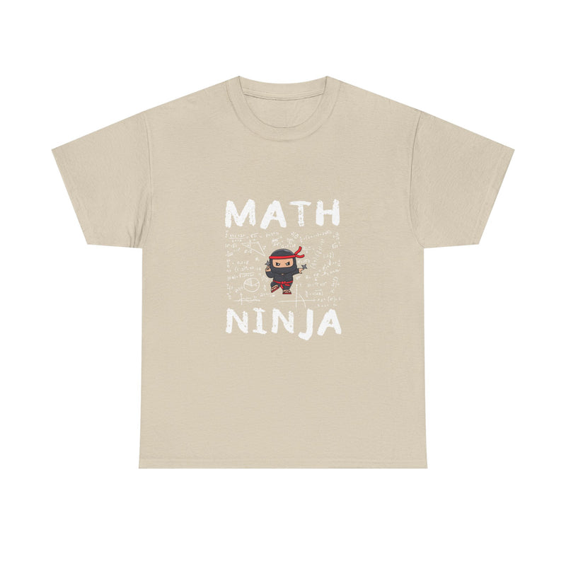 Math Ninja T-Shirt, Geek T-Shirt, Nerd Shirt, Funny Math Tee, Geeky Gift, Math Lover Shirt, Cool Ninja Art, STEM Humor Apparel
