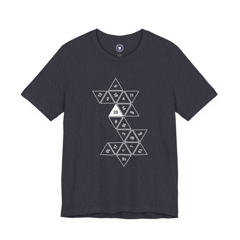 20 Sided Roll Playing Die - Premium Unisex Crewneck T-Shirt