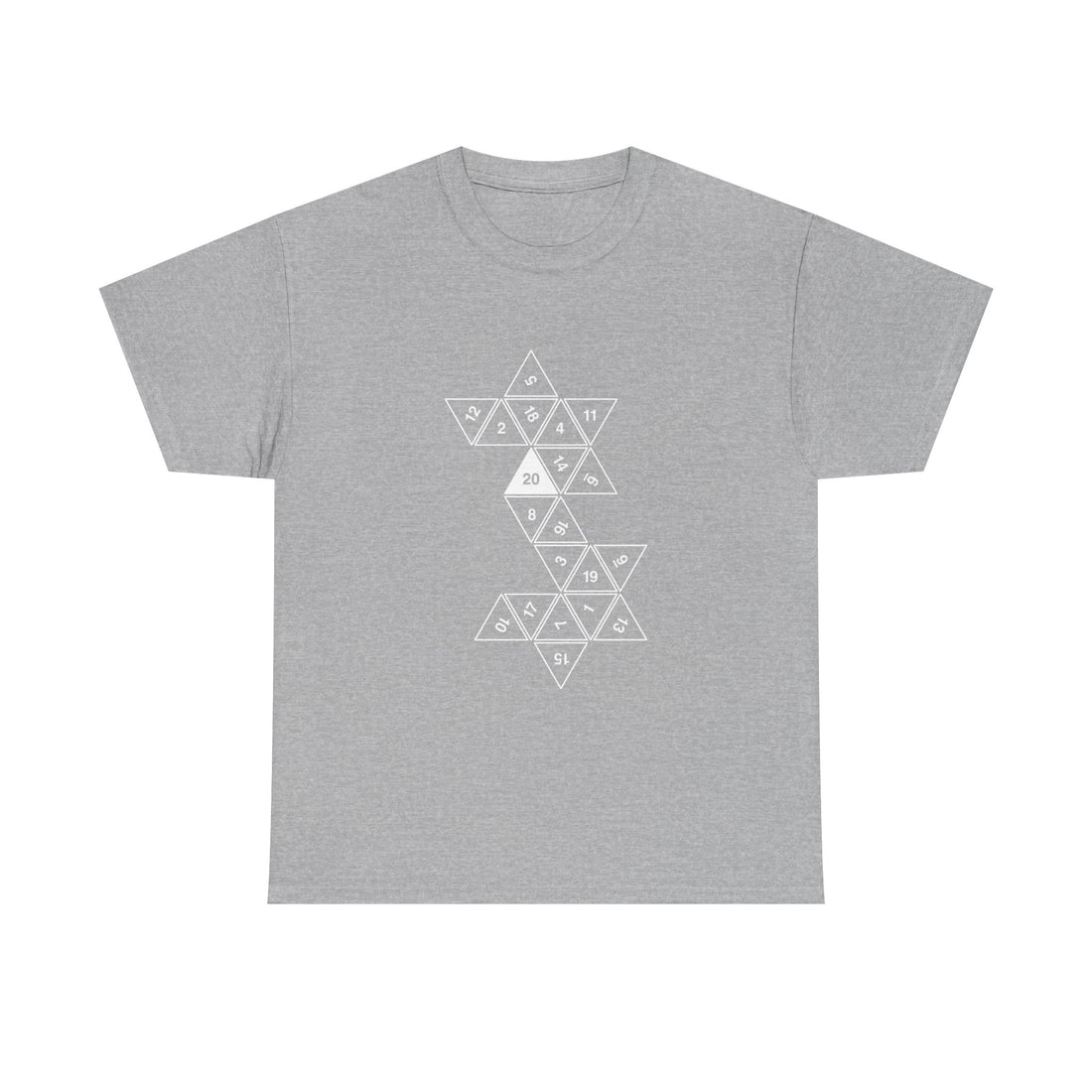 Geometric Dice Pattern T-Shirt, RPG Dice Art Tee, Tabletop Gaming Shirt, Geek T-Shirt, Nerd Shirt, Math Lover Gift, Strategy Game Apparel