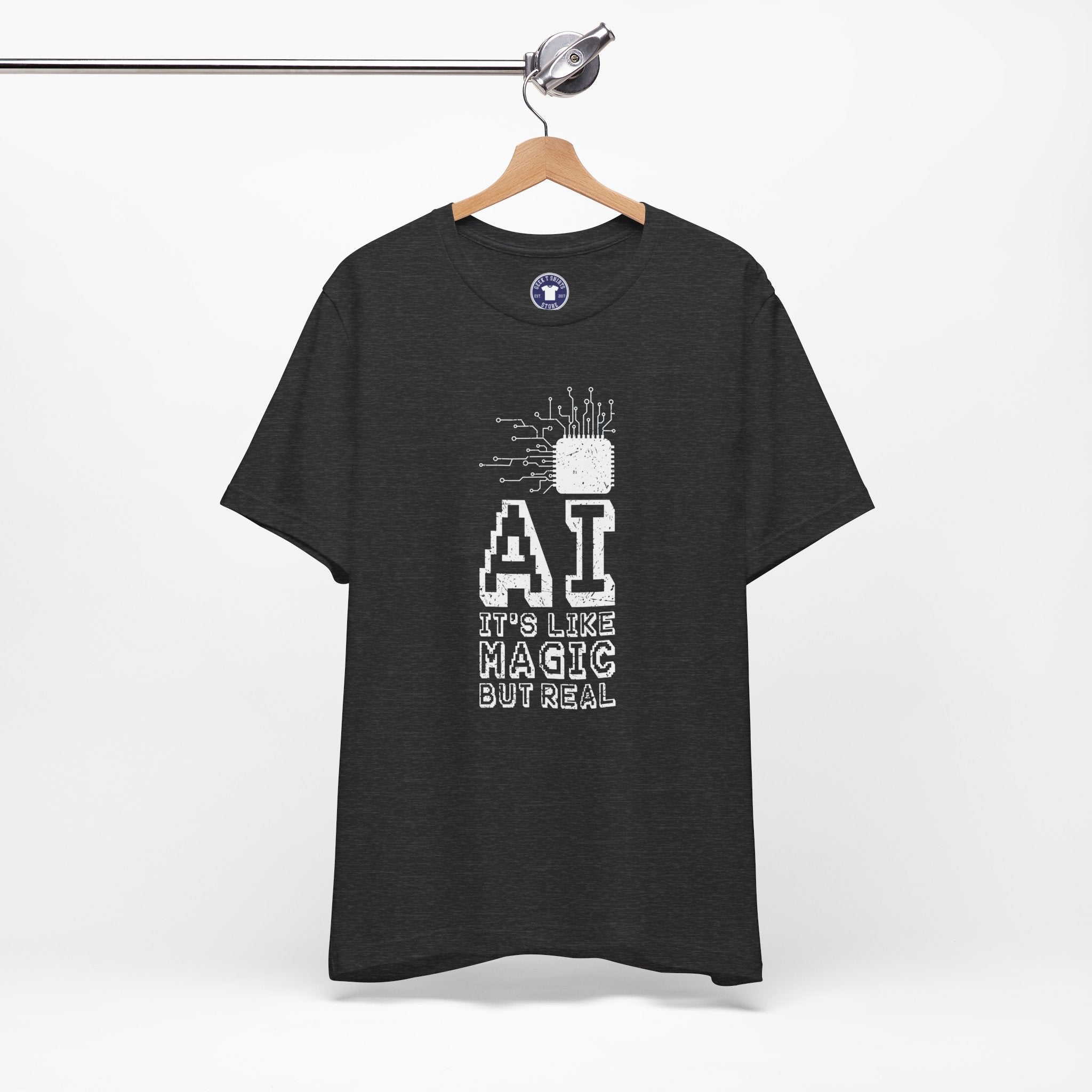 AI Like Magic But Real - Premium Unisex Crewneck T-Shirt