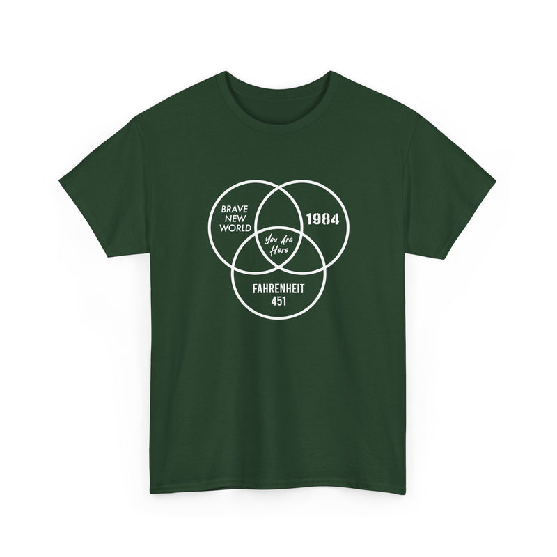 You Are Here - Dystopian Books - Regular Unisex Crewneck T-Shirt