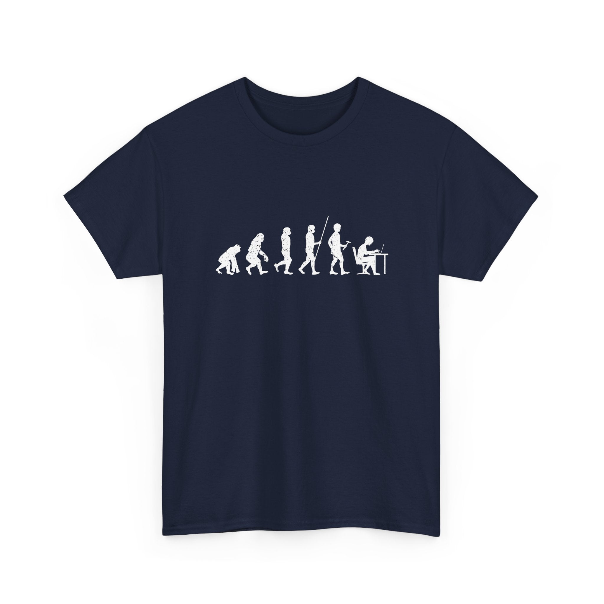 The Evolution To Coders - Regular Unisex Crewneck T-Shirt