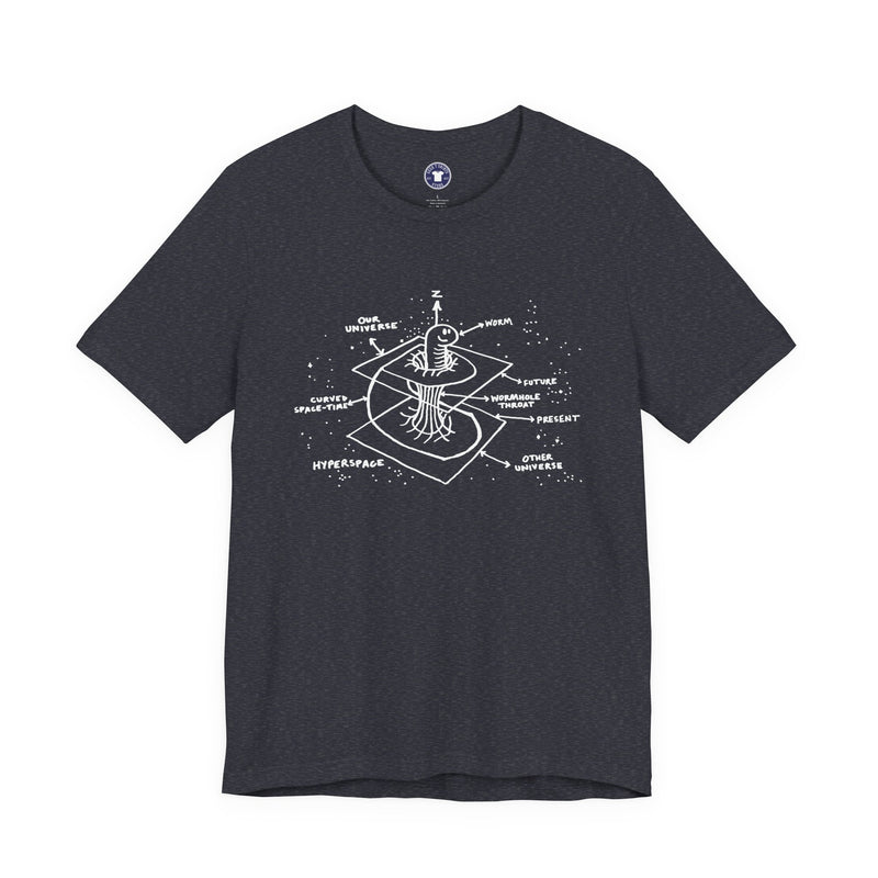 Time Warp Physics Wormhole - Premium Unisex Crewneck T-Shirt