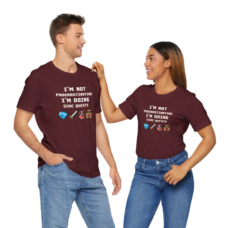 I'm Not Procrastinating I'm Doing Side Quests - Premium Unisex Crewneck T-Shirt