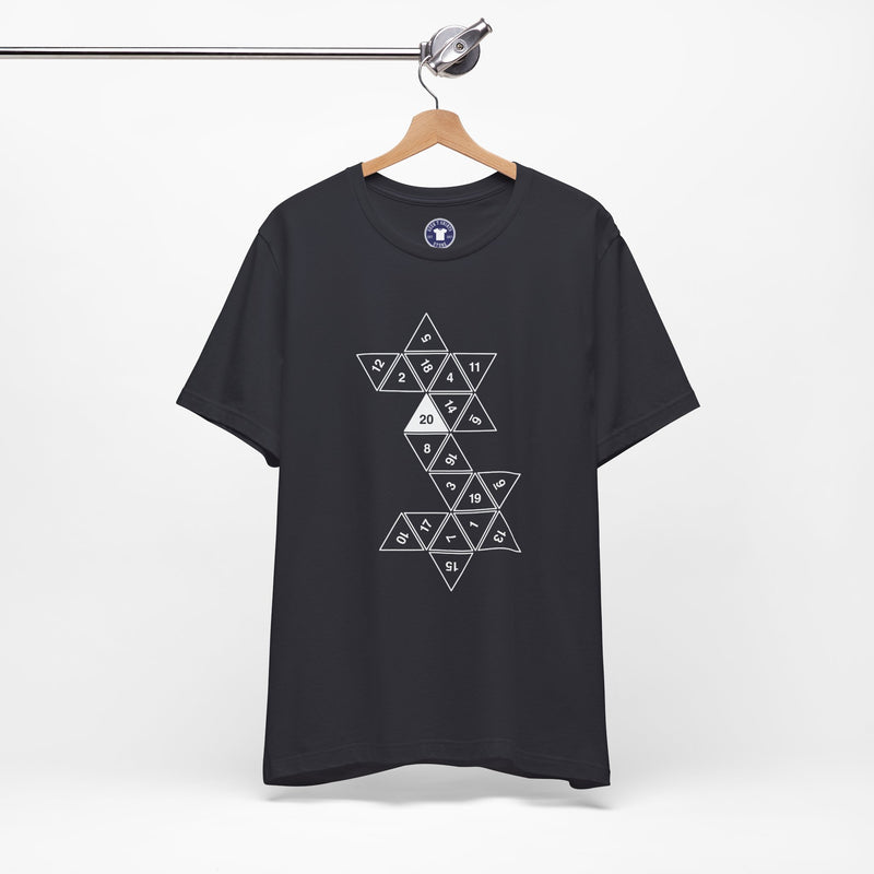 20 Sided Roll Playing Die - Premium Unisex Crewneck T-Shirt