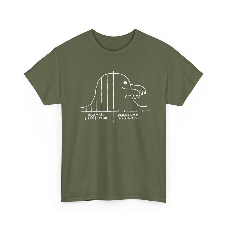 Math Statistics Paranormal Distribution Ghost - Regular Unisex Crewneck T-Shirt