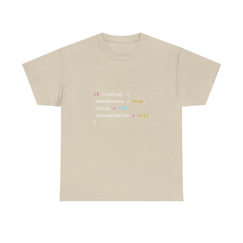 Coding Humor T-Shirt, Programmer Gift Tee, Geek T-Shirt, Nerd Shirt, Tech Lover Apparel, Developer Humor Shirt, Coder Present, Focus Tee