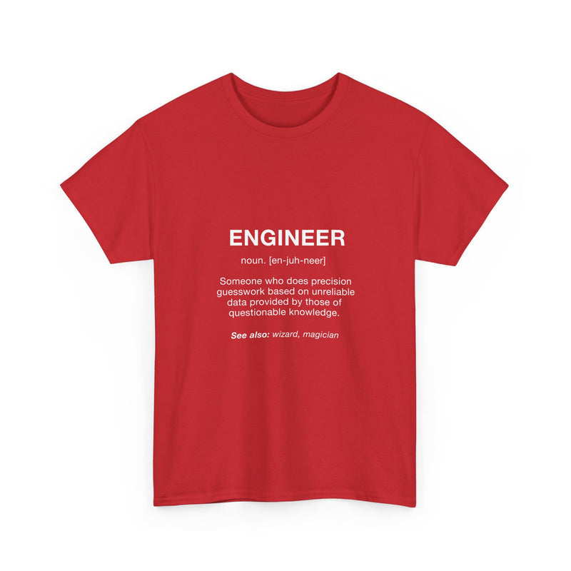 Engineer Definition T-Shirt, Funny Geek T-Shirt, Nerd Shirt, Precision Humor Tee, Science Gift, Engineer Pun Shirt, Engineering Humor Tee
