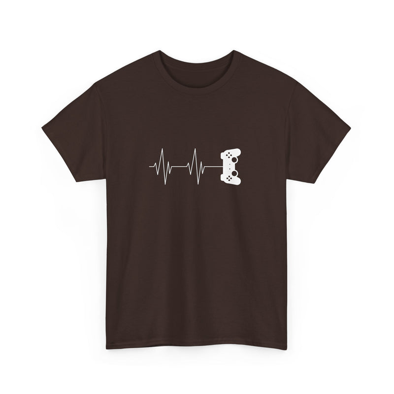 Gamer Heartbeat - Video Gaming Addict Shirt - Regular Unisex Crewneck T-Shirt