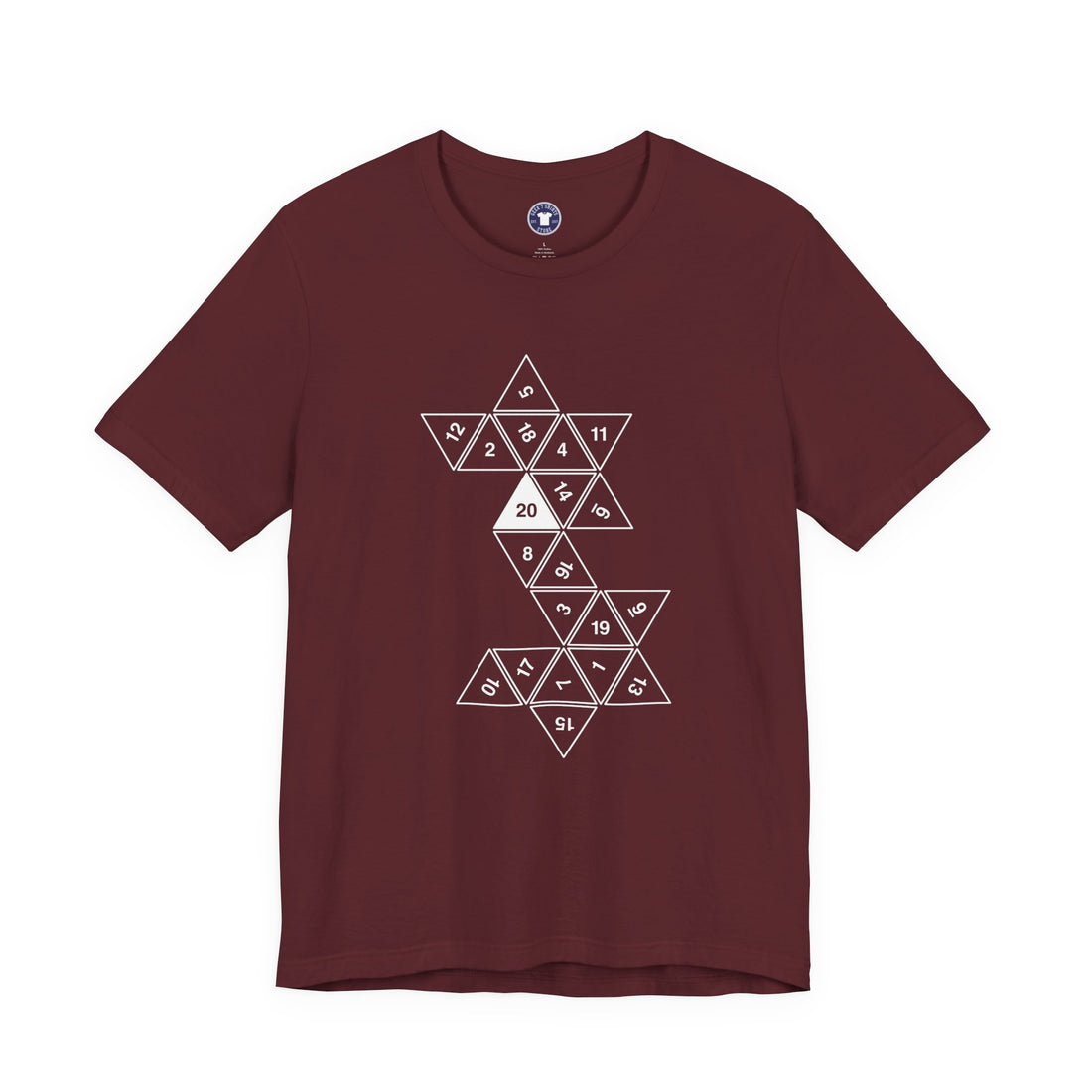 20 Sided Roll Playing Die - Premium Unisex Crewneck T-Shirt
