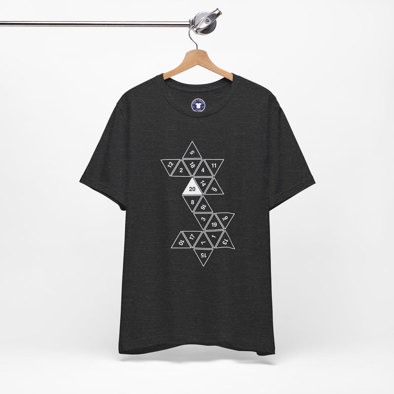 20 Sided Roll Playing Die - Premium Unisex Crewneck T-Shirt