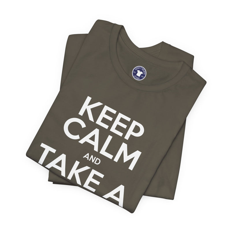 Keep Calm And Take A Break - Computer Shirt - Premium Unisex Crewneck T-Shirt
