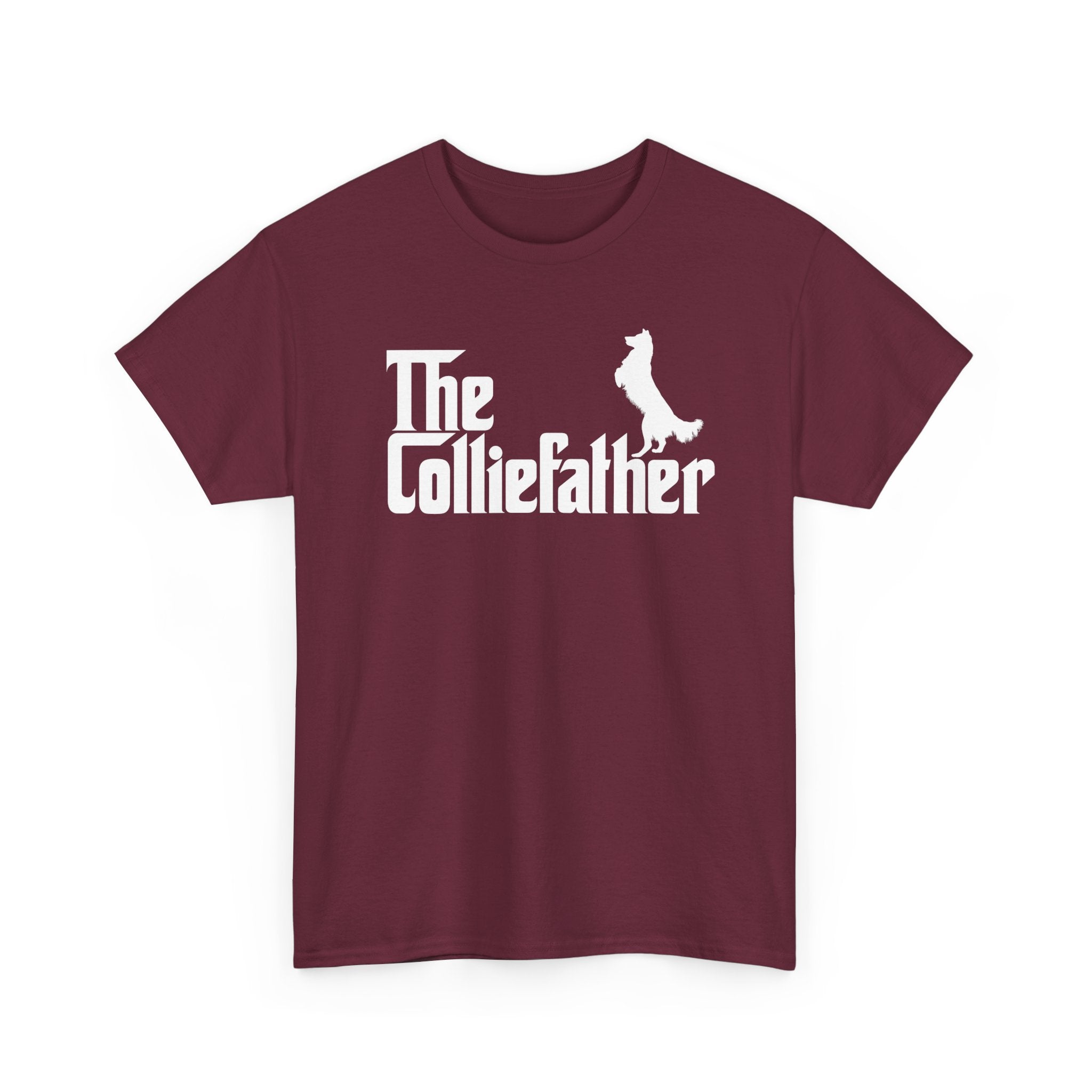 Funny Border Collie Shirt The Colliefather Border Collie Dad Gift - Unisex Regular Crewneck T-Shirt