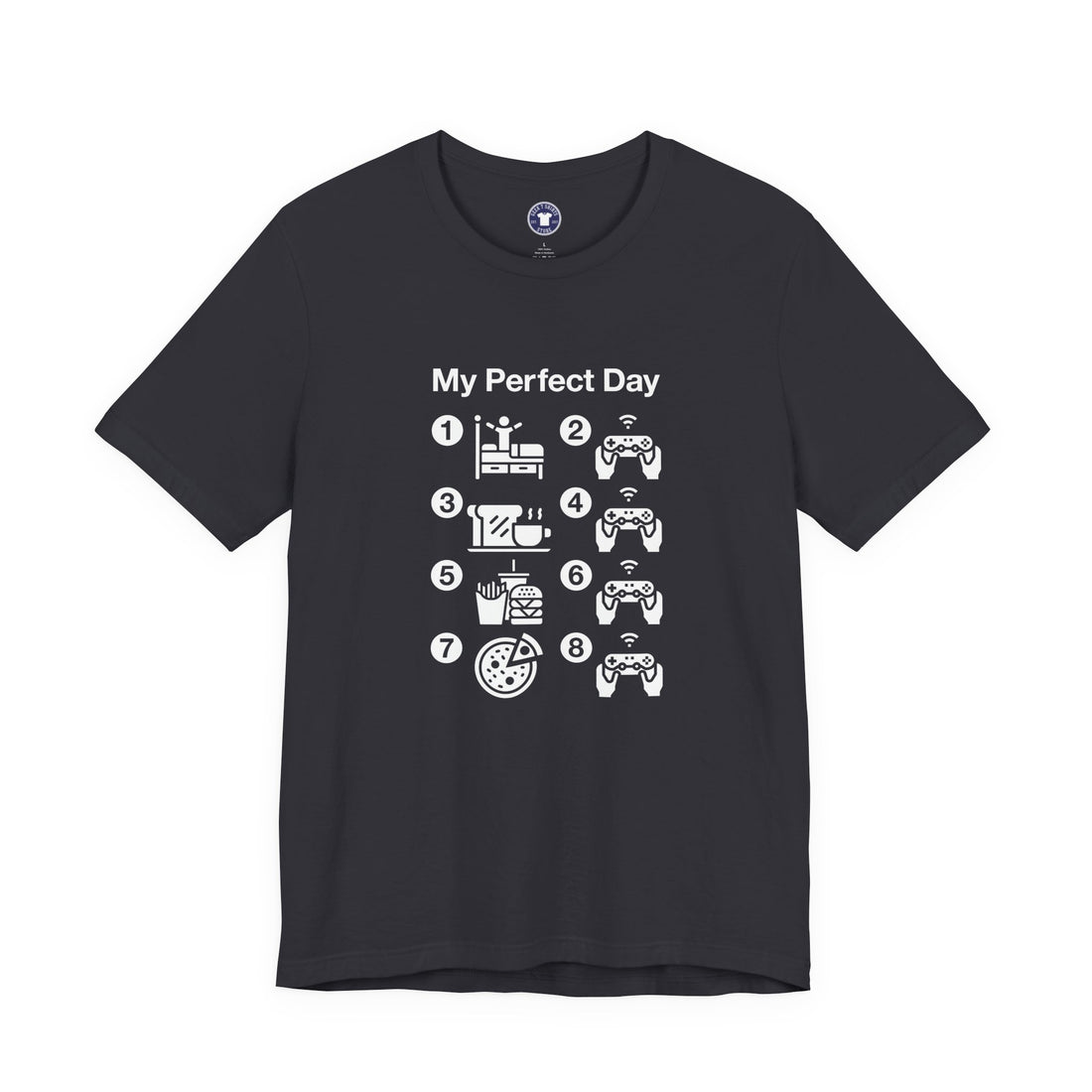 My Perfect Day Gaming - Premium Unisex Crewneck T-Shirt