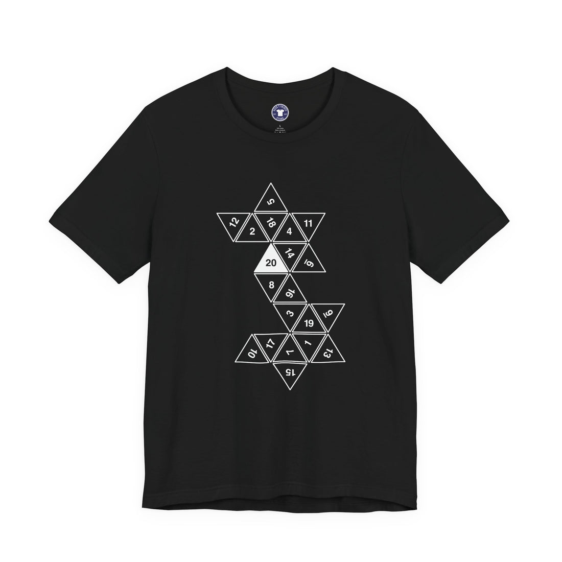 20 Sided Roll Playing Die - Premium Unisex Crewneck T-Shirt