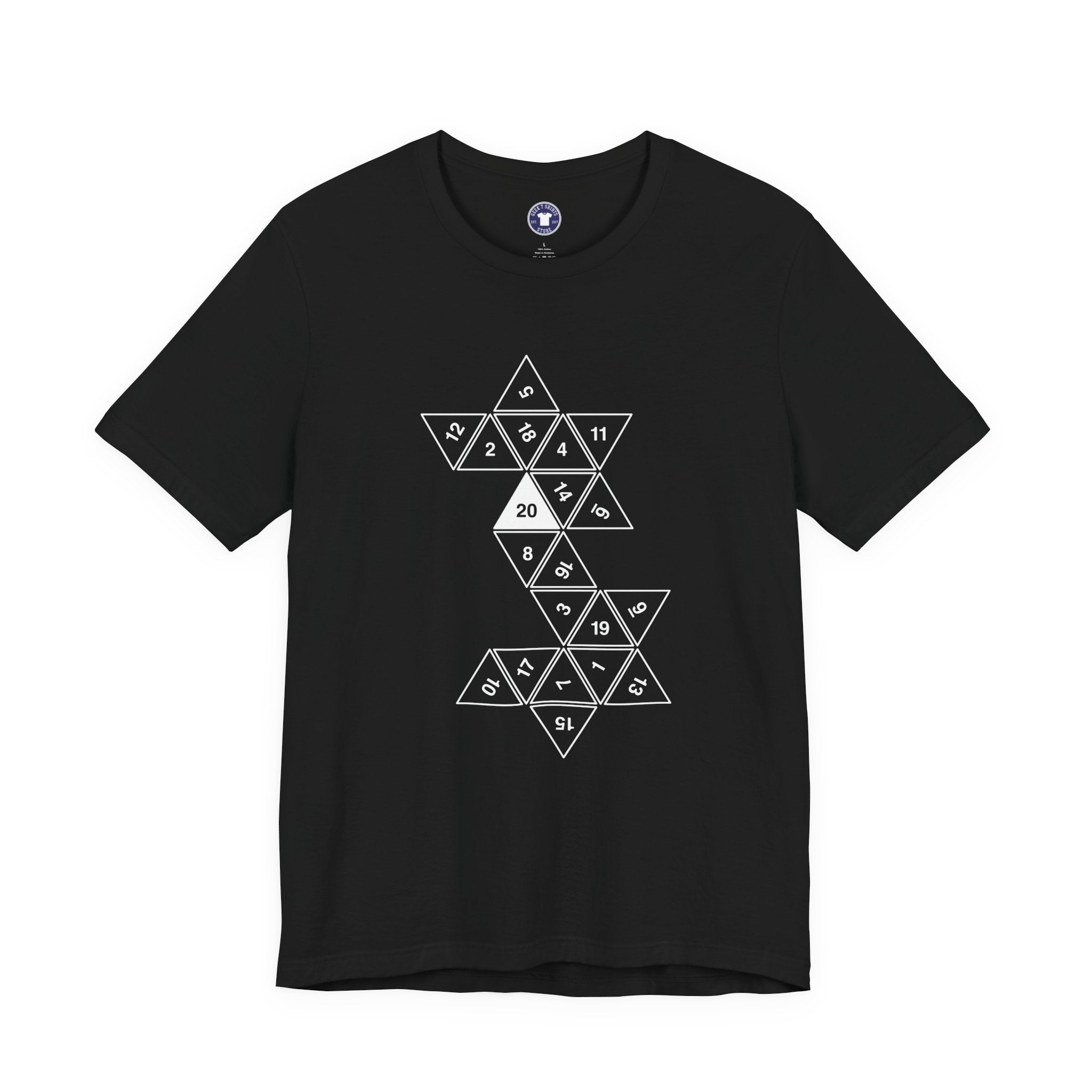 20 Sided Roll Playing Die - Premium Unisex Crewneck T-Shirt