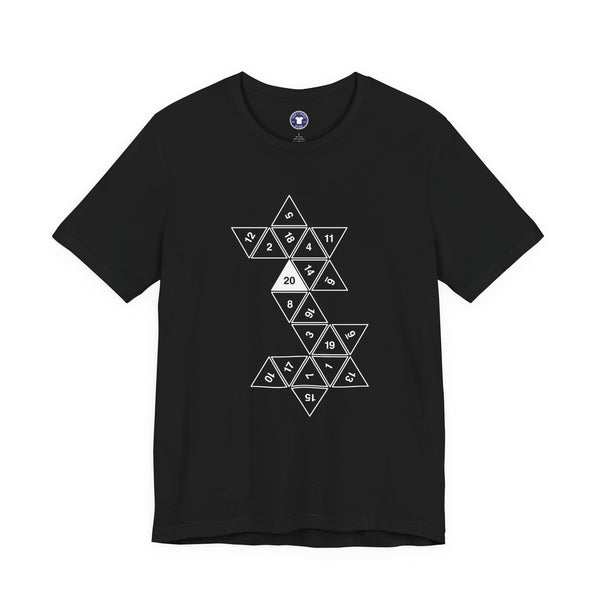 20 Sided Roll Playing Die - Premium Unisex Crewneck T-Shirt