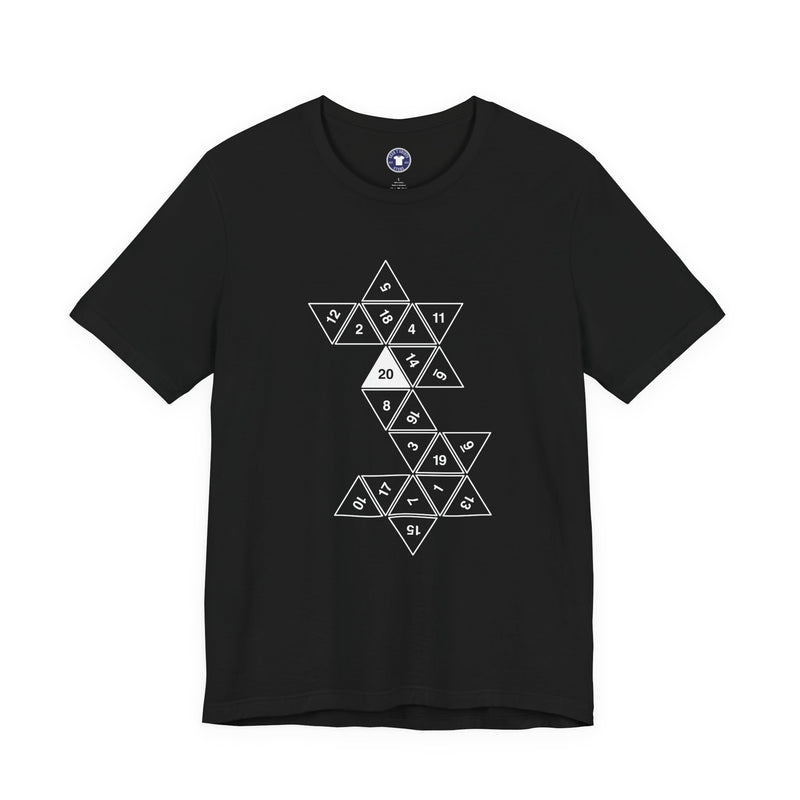 20 Sided Roll Playing Die - Premium Unisex Crewneck T-Shirt