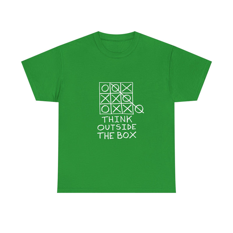 Think Outside the Box T-Shirt, Tic Tac Toe Game Tee, Funny Geek T-Shirt, Nerd Shirt, Puzzle Lover Gift, Casual Humor Top, Strategy Shirt