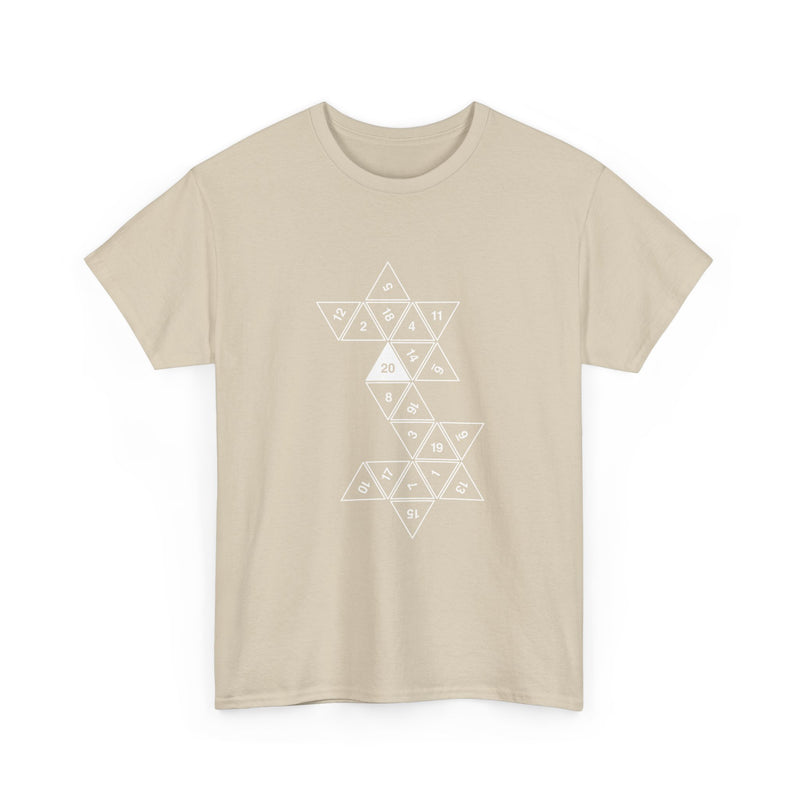 Geometric Dice Pattern T-Shirt, RPG Dice Art Tee, Tabletop Gaming Shirt, Geek T-Shirt, Nerd Shirt, Math Lover Gift, Strategy Game Apparel