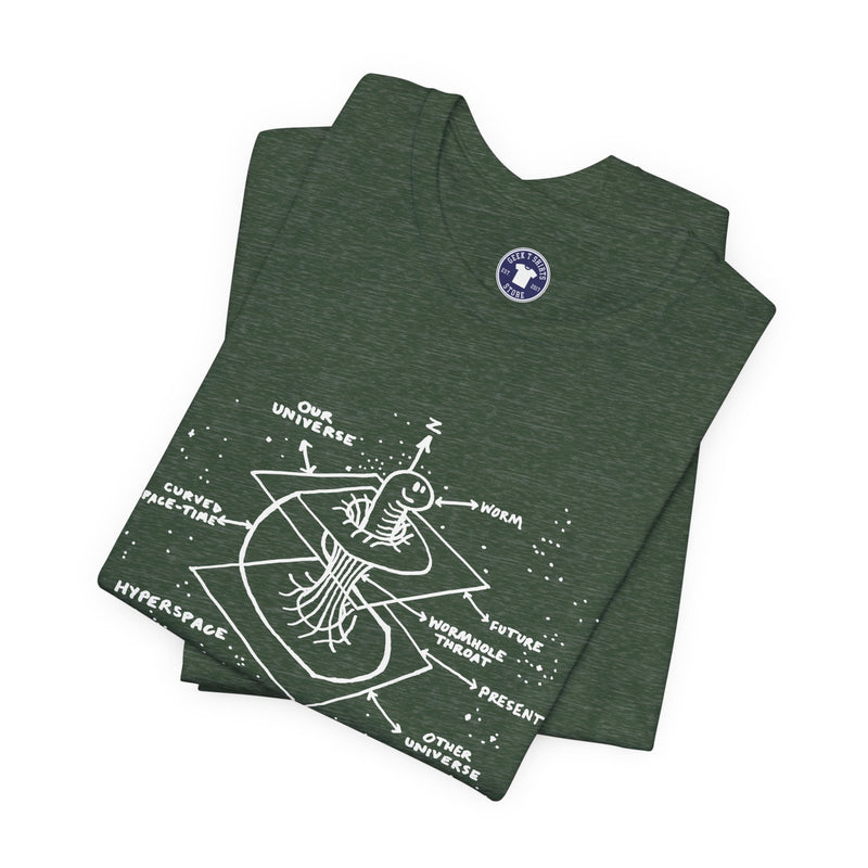 Time Warp Physics Wormhole - Premium Unisex Crewneck T-Shirt