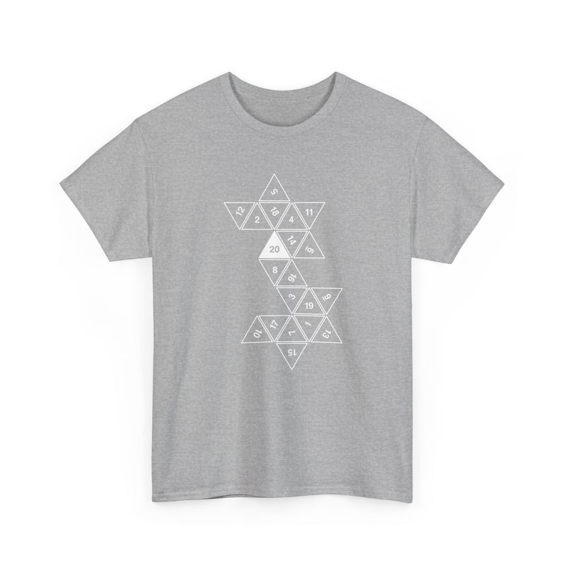 20 Sided Roll Playing Die - Regular Unisex Crewneck T-Shirt