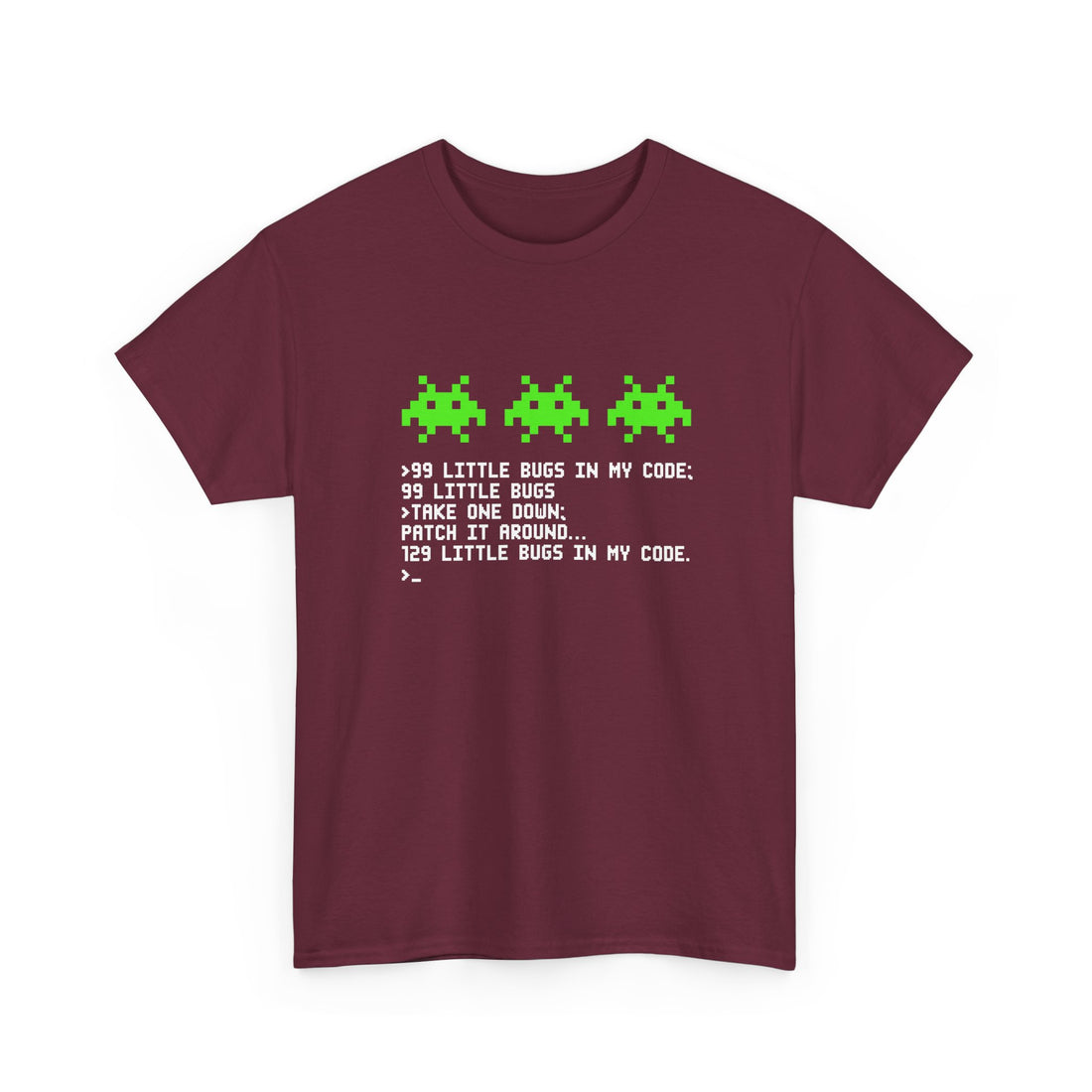 99 Little Bugs In My Code - Nerd Shirt - IT Shirt - Regular Unisex Crewneck T-Shirt