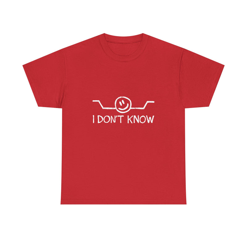 I Don’t Know T-Shirt, Funny Geek T-Shirt, Nerd Shirt, Sarcastic Humor Tee, Casual Graphic Top, Quirky Gift Idea, Minimalist Design Tee