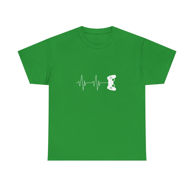 Heartbeat Video Game Controller T-Shirt, Gamer Shirt, Geek T-Shirt, Nerd Shirt, Video Game Lover Gift, Gaming Pulse Tee, Fun Gamer Apparel