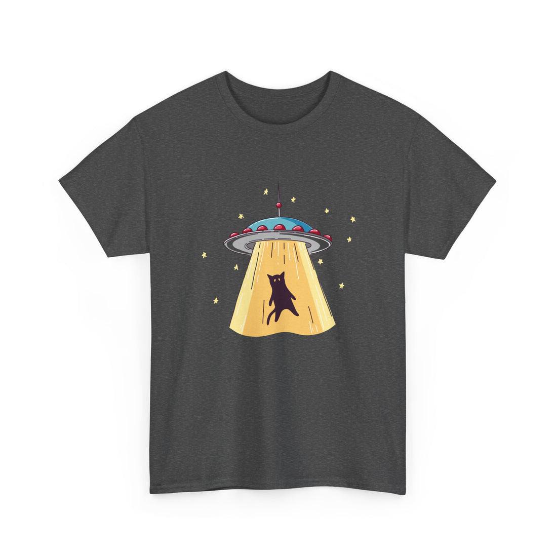Cat Ufo Abduction - Ufo Shirt - Regular Unisex Crewneck T-Shirt