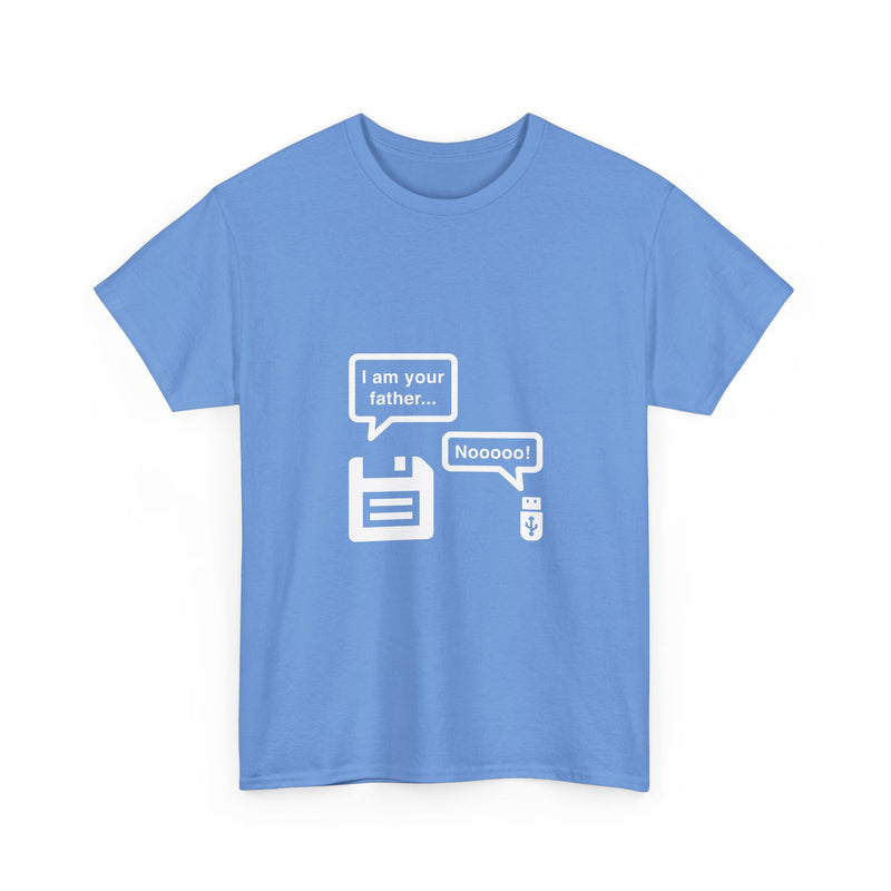 Retro Floppy Disk and USB Humor T-Shirt, Geek T-Shirt, Nerd Shirt, Tech Joke Tee, IT Gift, Programmer Humor Shirt, Digital Nostalgia Top