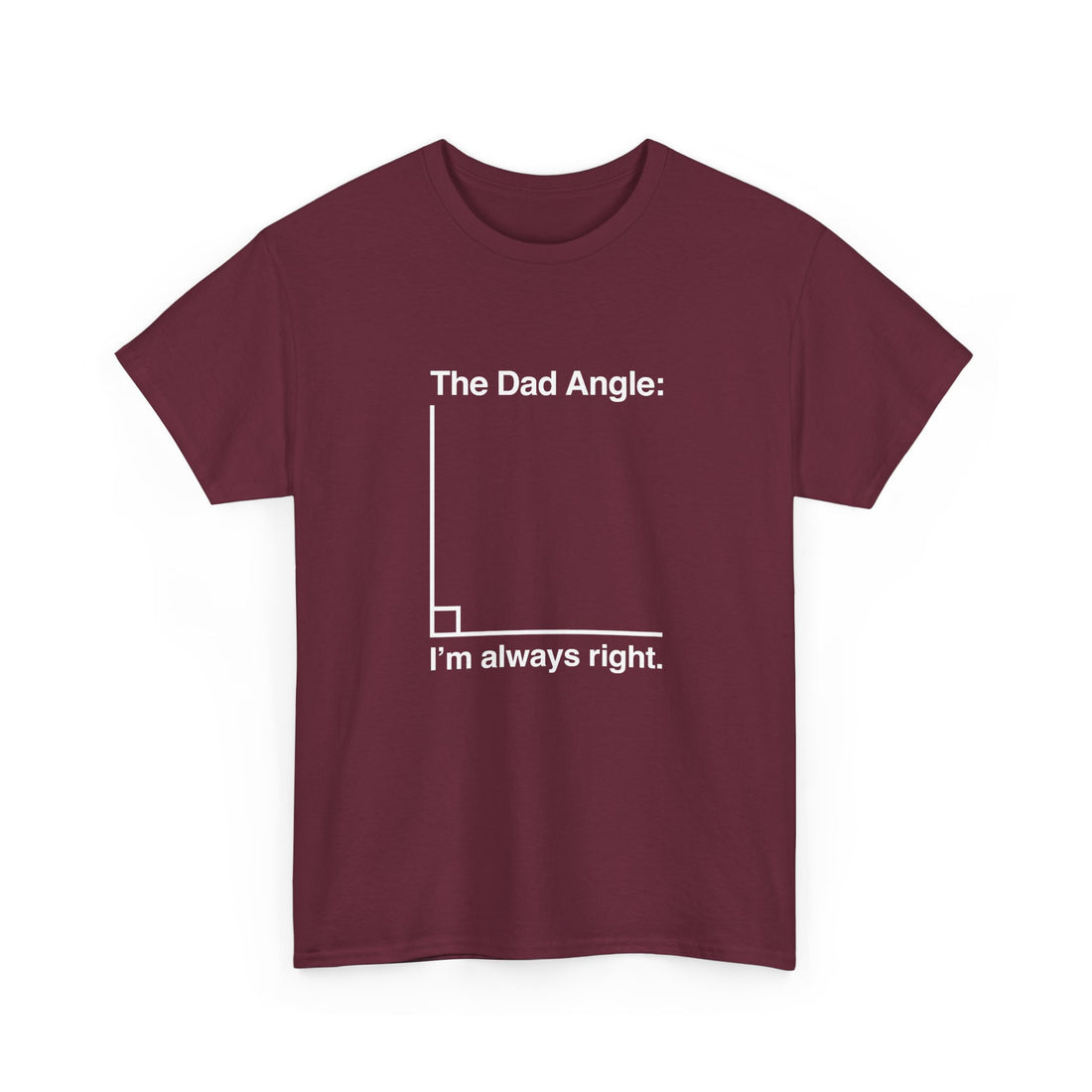 The Dad Angle Math Shirt - Geeky Father's Day Shirt -  Unisex Regular Crewneck T-Shirt