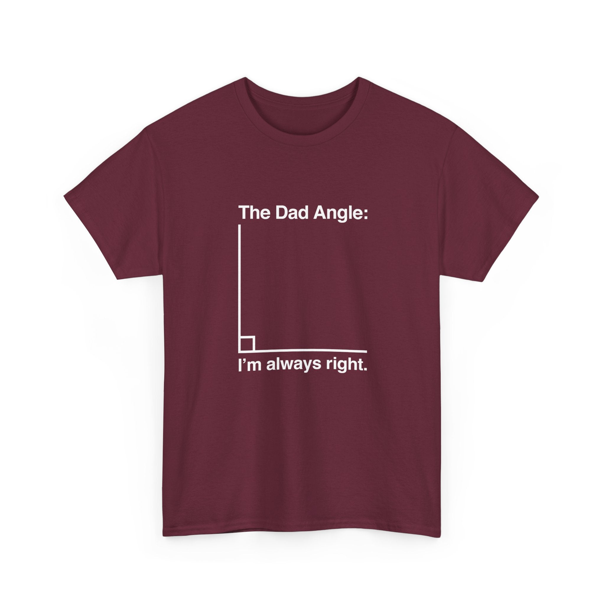 The Dad Angle Math Shirt - Geeky Father's Day Shirt - Regular Unisex Crewneck T-Shirt