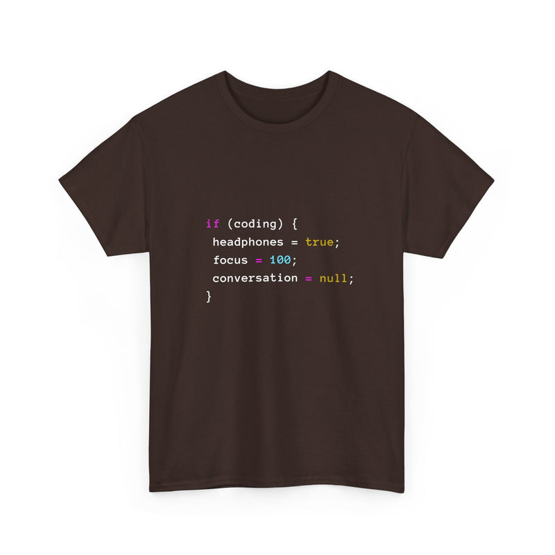 Coding Humor T-Shirt, Programmer Gift Tee, Geek T-Shirt, Nerd Shirt, Tech Lover Apparel, Developer Humor Shirt, Coder Present, Focus Tee