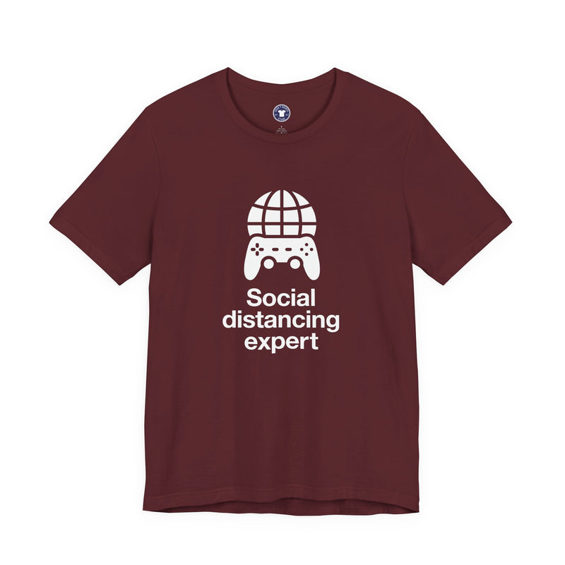 Social Distancing Expert - Premium Unisex Crewneck T-Shirt