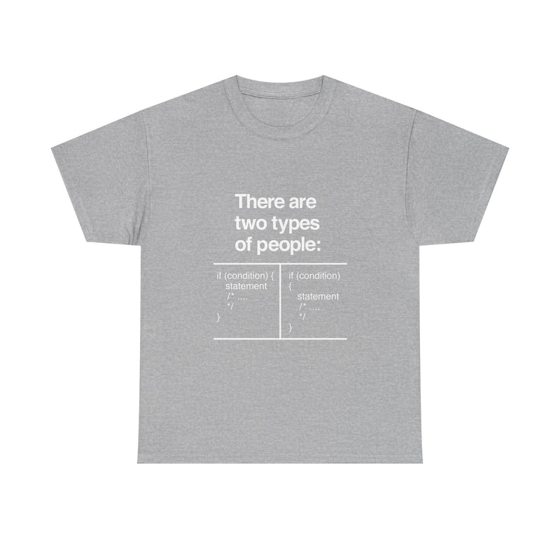 There Are Two Types of People T-Shirt, Funny Coding Tee, Programmer Gift, Geek T-Shirt, Nerd Shirt, Software Developer Humor Tee, Coder Gift