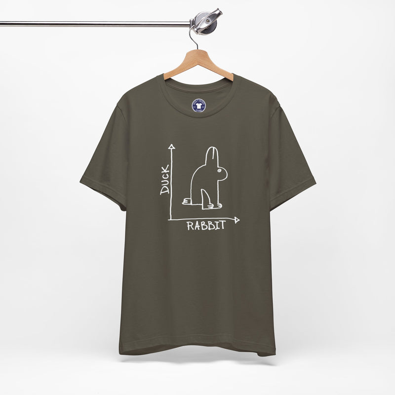 Rabbit-Duck Paradox - Premium Unisex Crewneck T-Shirt