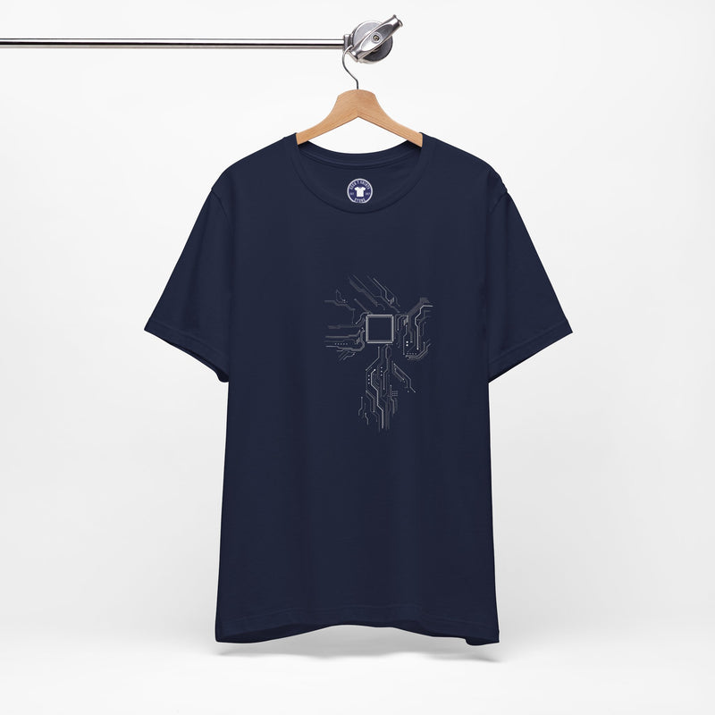 Cpu Heart Chipset Board - Geek Coding T-Shirt - Premium Unisex Crewneck T-Shirt