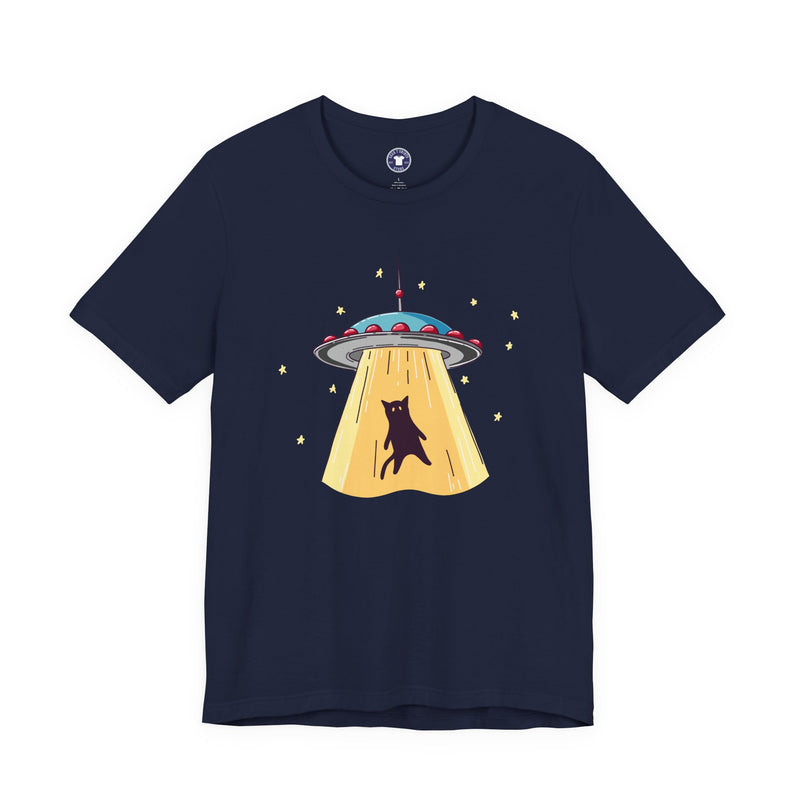 Cat Ufo Abduction - Ufo Shirt - Premium Unisex Crewneck T-Shirt