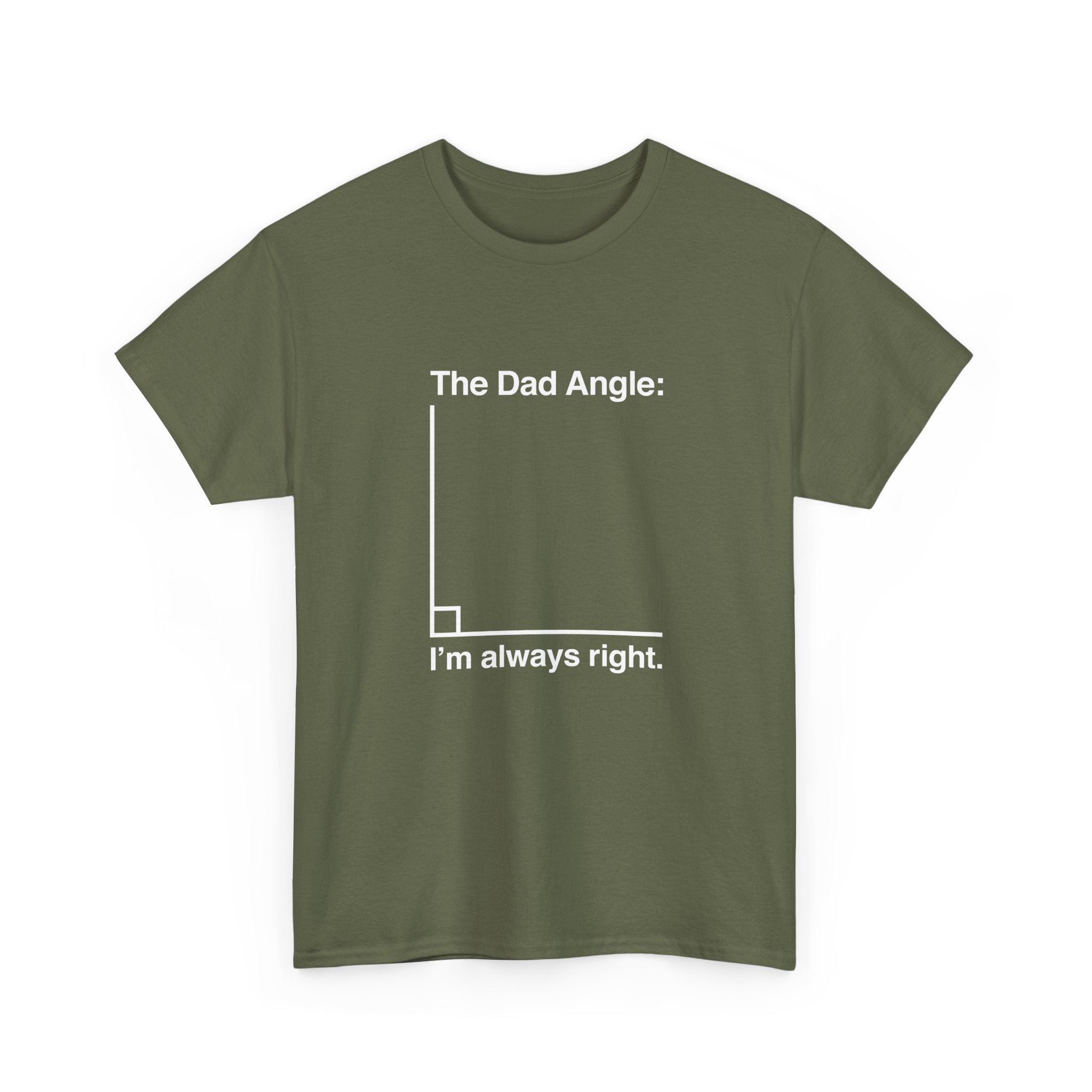 The Dad Angle Math Shirt - Geeky Father's Day Shirt - Regular Unisex Crewneck T-Shirt