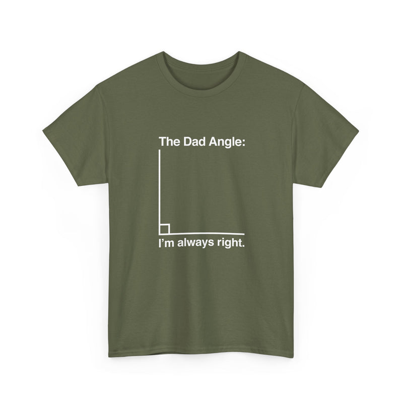 The Dad Angle Math Shirt - Geeky Father's Day Shirt -  Unisex Regular Crewneck T-Shirt